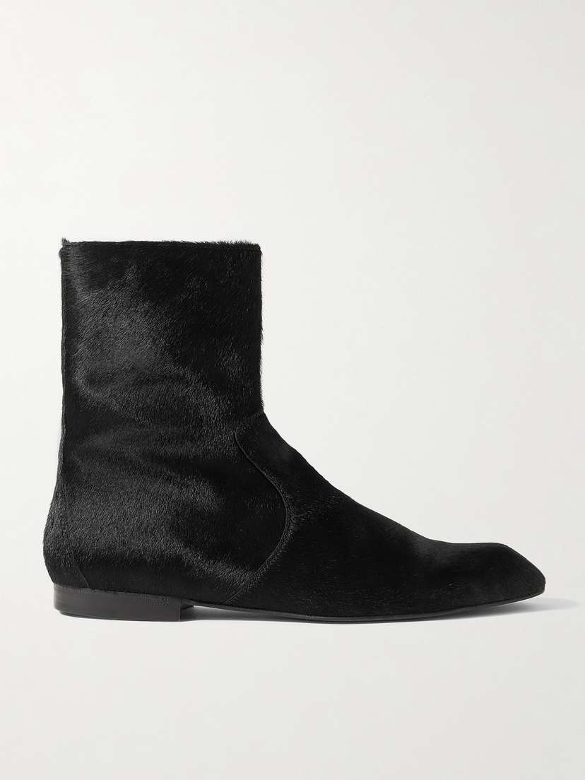 Khaite Colt Calf Hair Ankle Boots