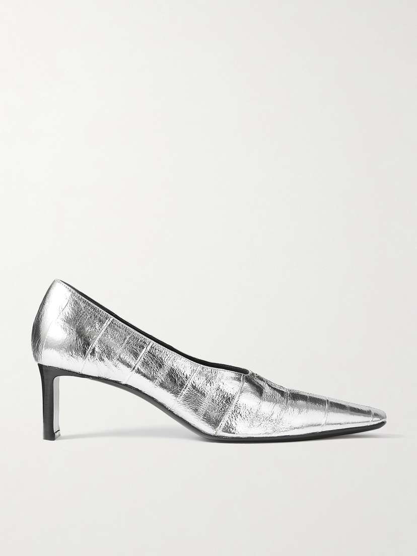 Khaite Cecilia Metallic Leather Pumps
