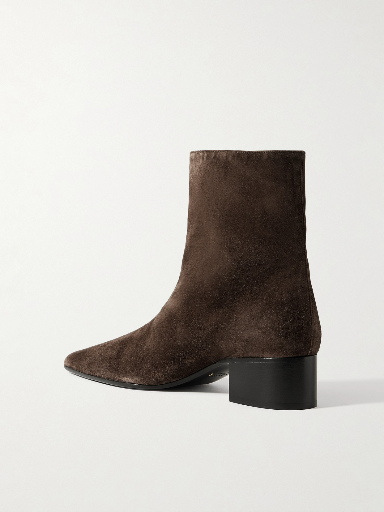 Khaite Andee Suede Ankle Boots In Animal Print