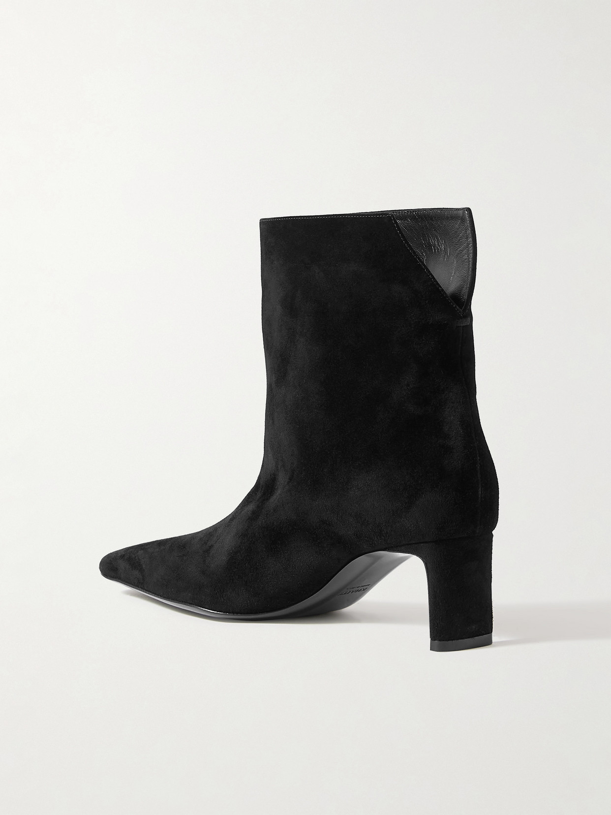Khaite Ona Suede Ankle Boots In Multi