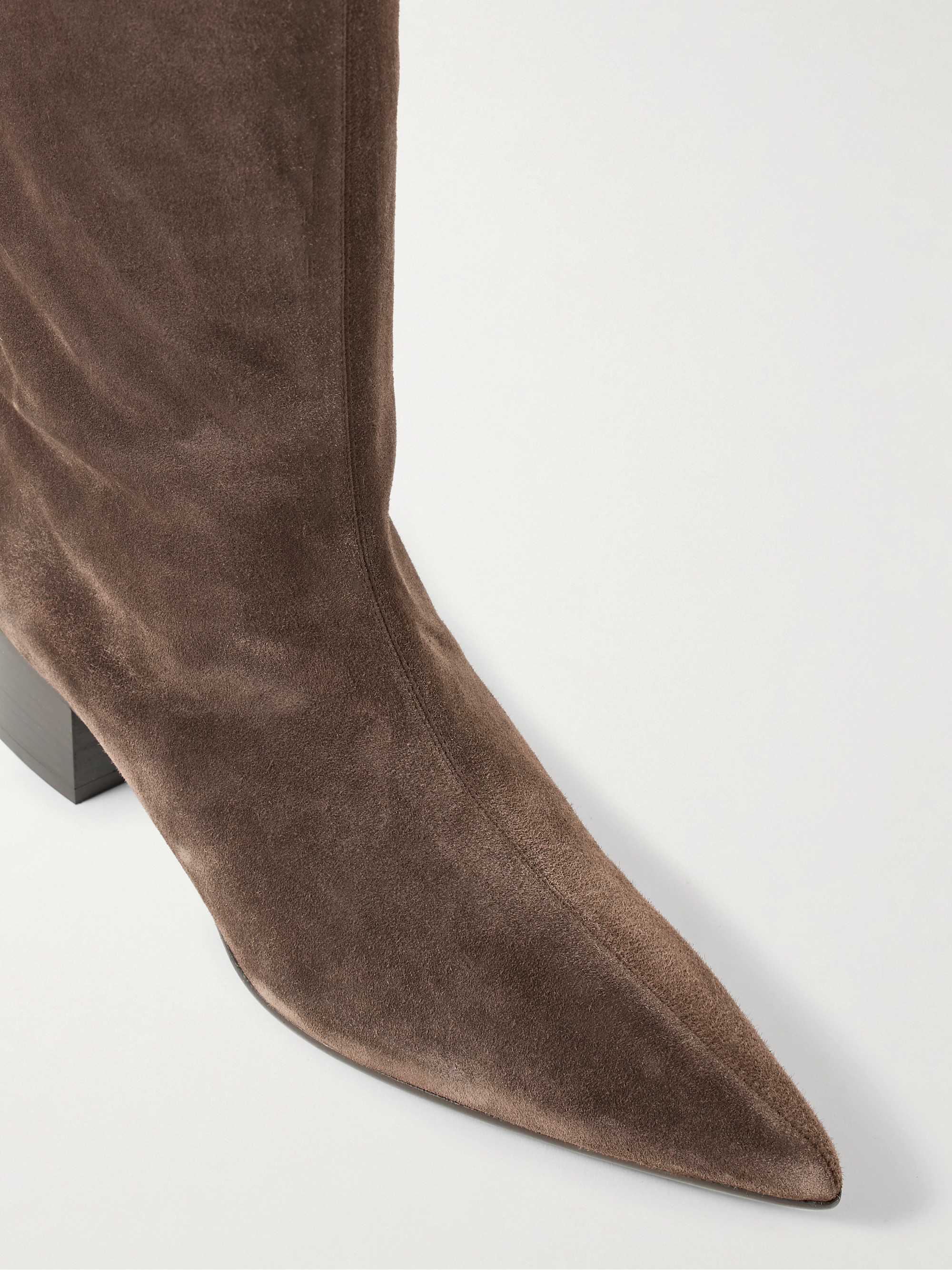 KHAITE Andee suede knee boots
