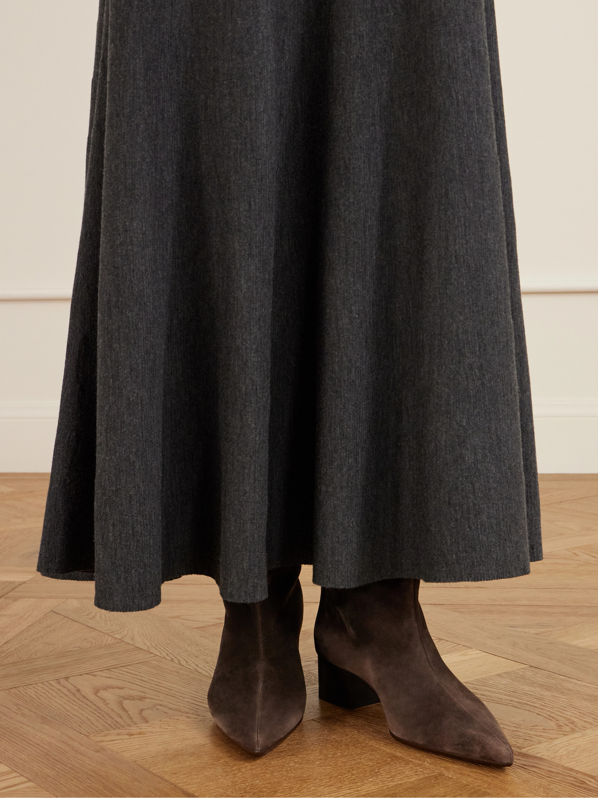 KHAITE Andee suede knee boots