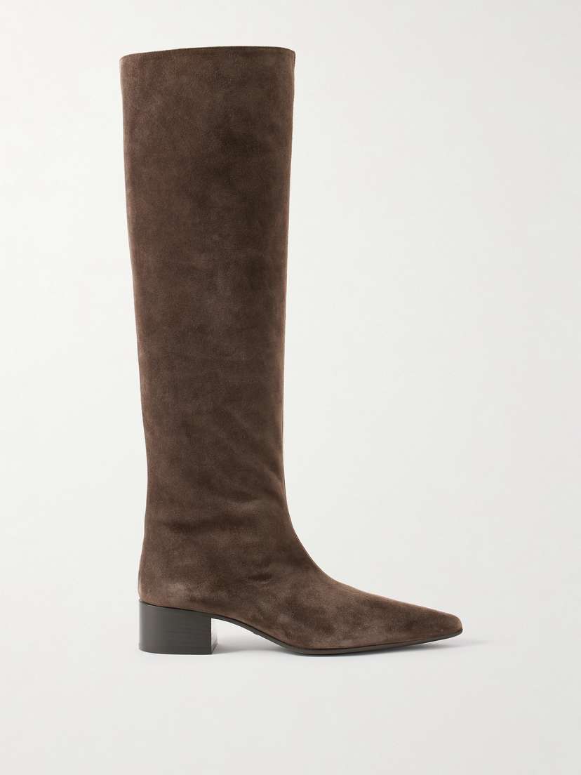 Khaite Andee Suede Knee Boots