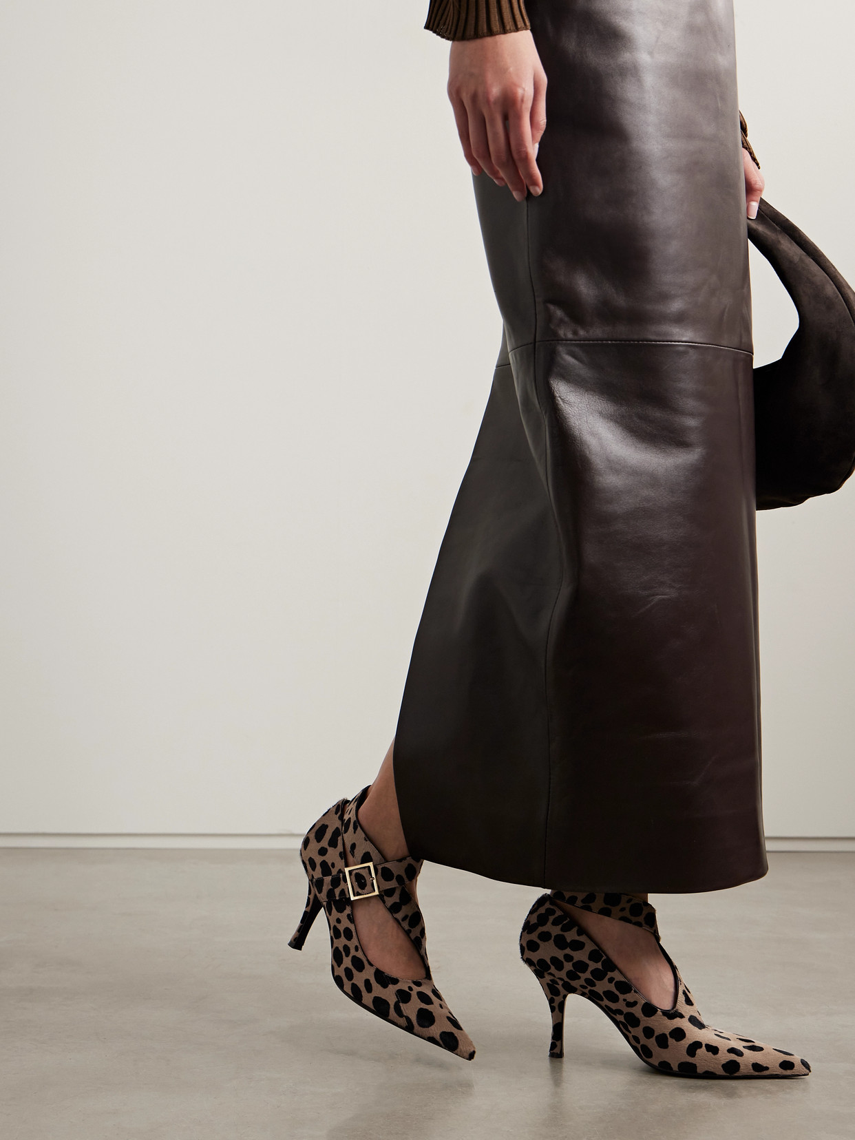 Khaite Sloan Leopard-print Calf Hair Pumps In Multi