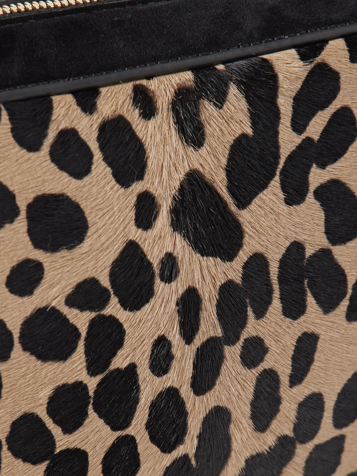 Khaite Simona Leather-trimmed Leopard-print Calf Hair Shoulder Bag In Multi