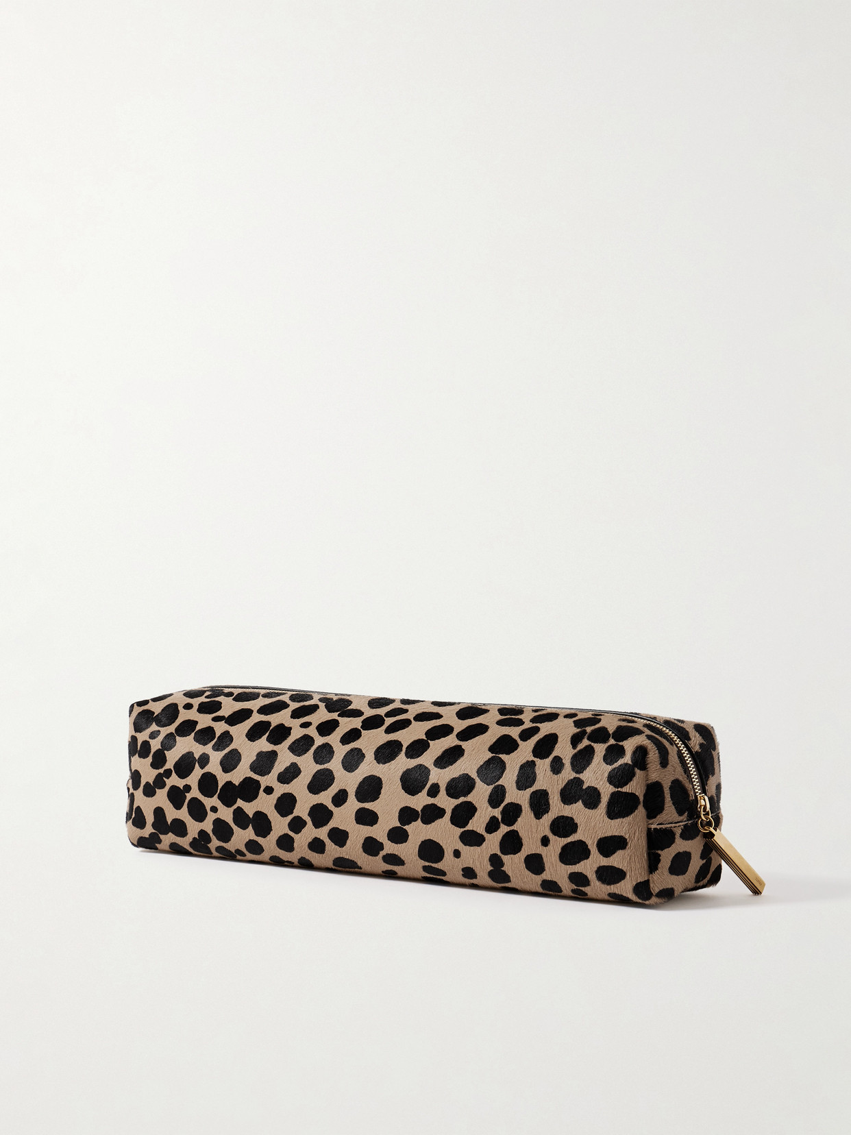 Khaite Kye Leopard-print Calf Hair Clutch In Multi