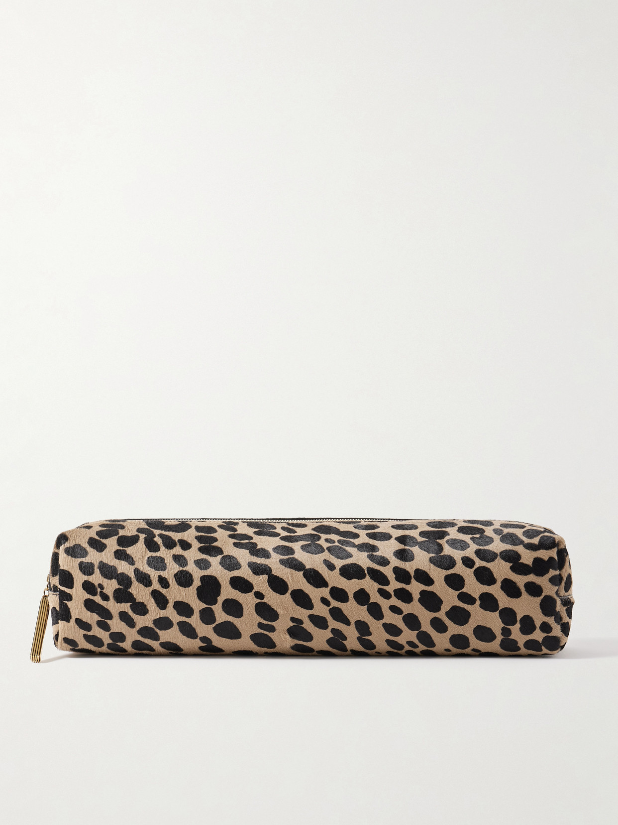 Khaite Kye Leopard-print Calf Hair Clutch In Multi