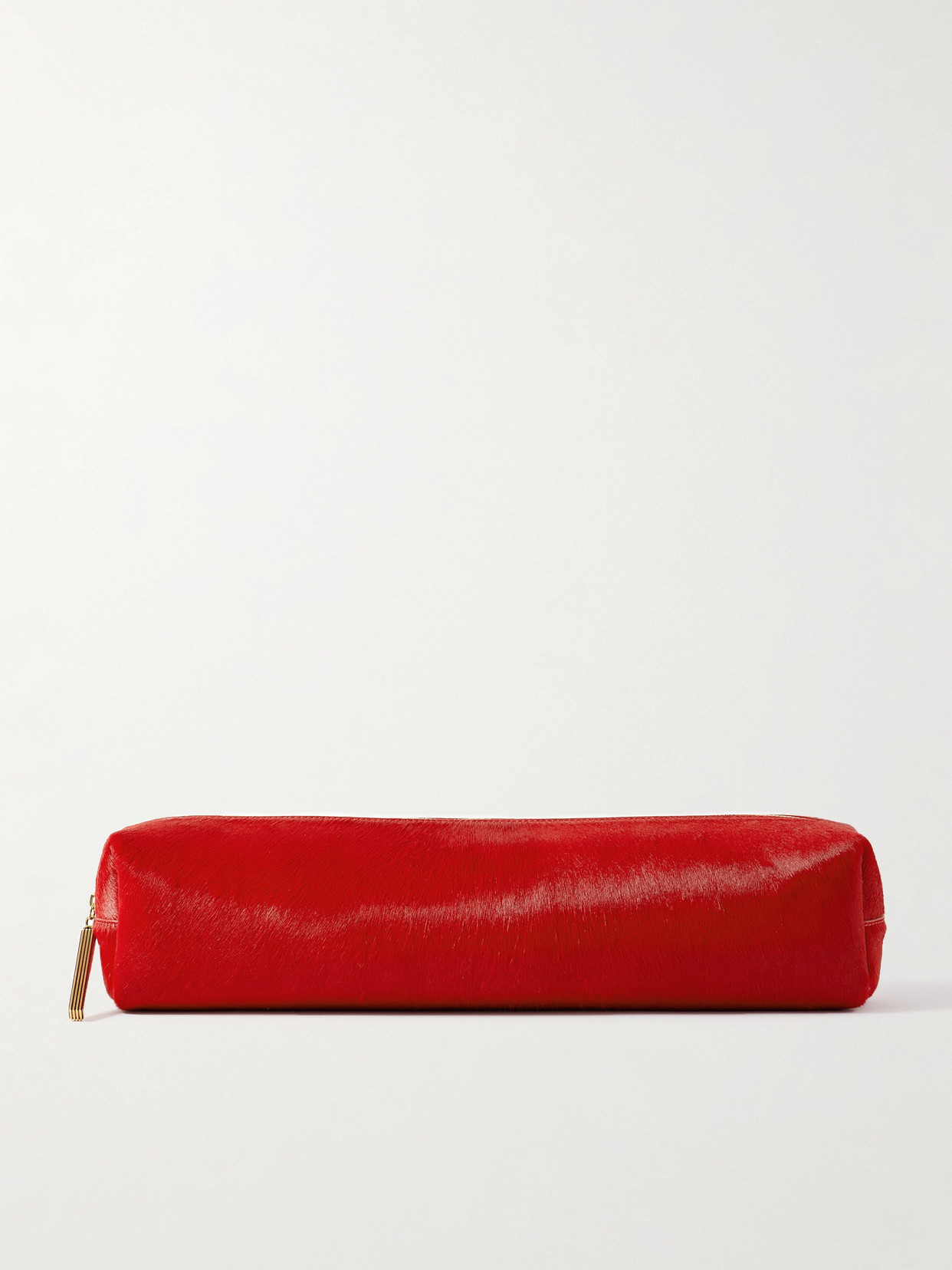 Khaite Kye Calf Hair Clutch In Red