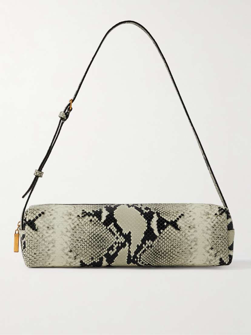Khaite Kye Snake-effect Leather Shoulder Bag