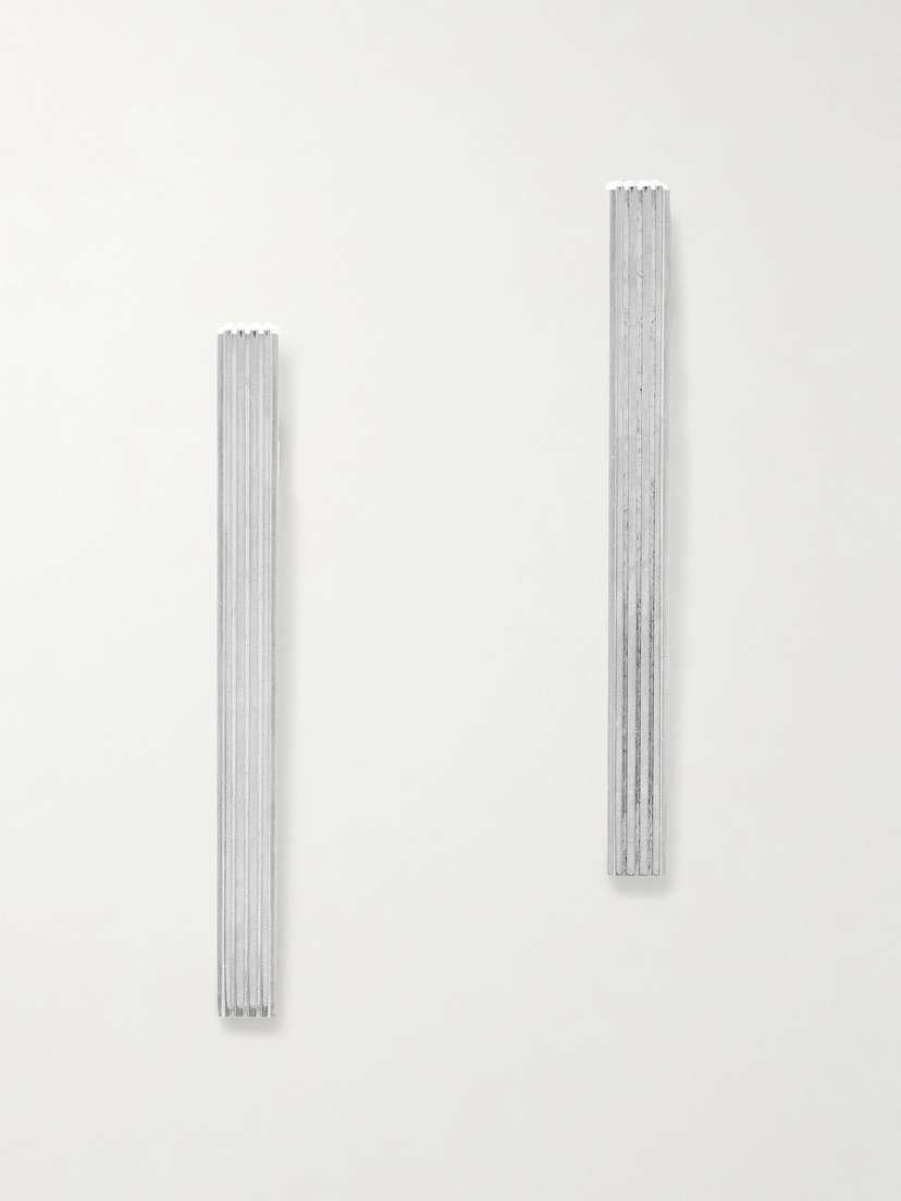 Khaite — Empire silver-plated earrings