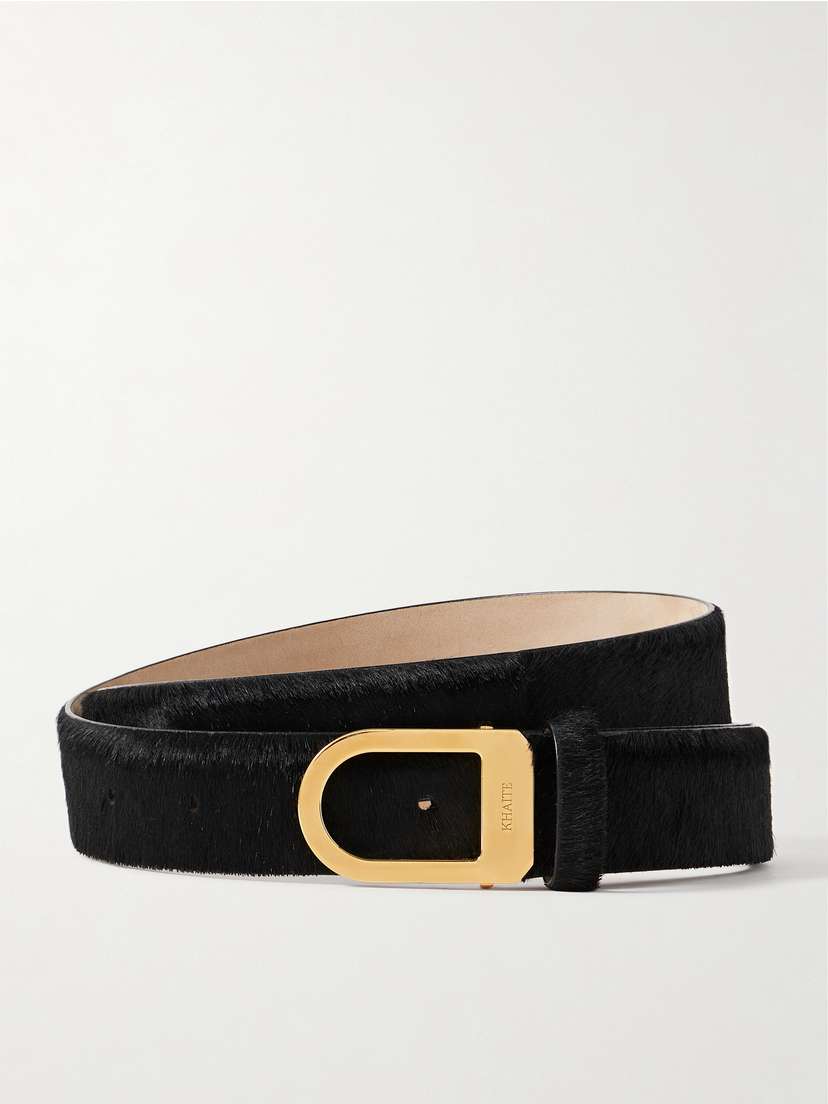 Khaite Saddle Calf Hair Belt