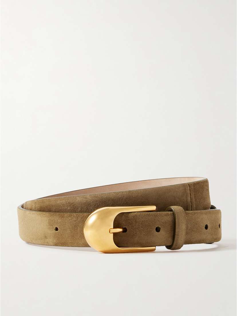 Khaite Dome Suede Belt