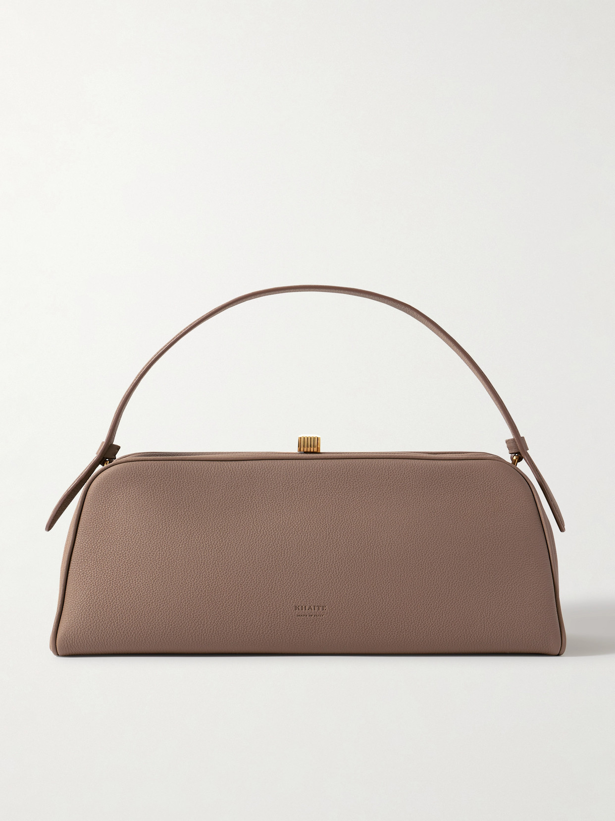 Khaite Cate Textured-leather Tote In Neutral
