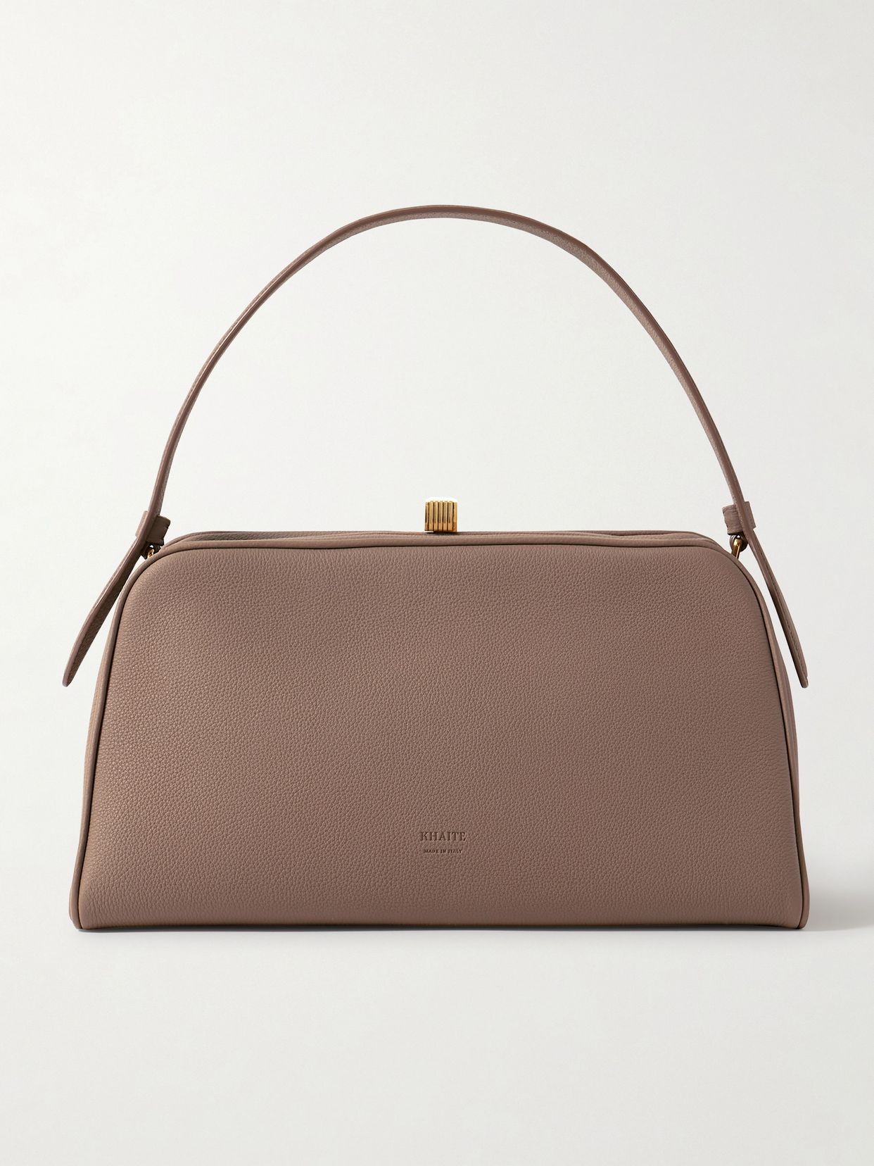 Cate textured-leather tote