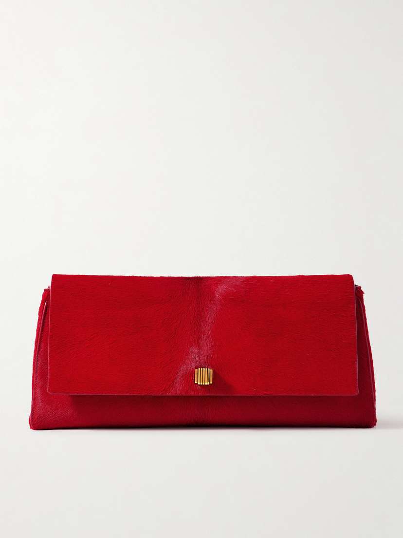 Khaite Audrey Calf Hair Clutch