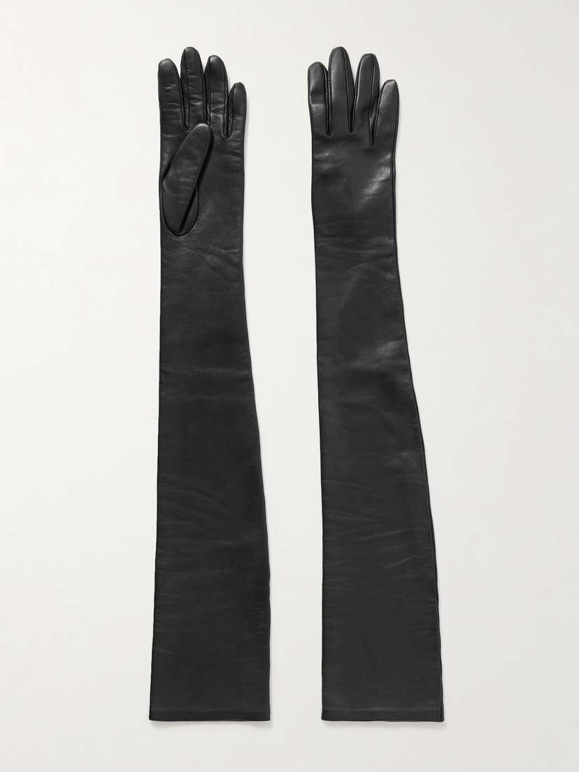 Khaite Remo Long Leather Gloves