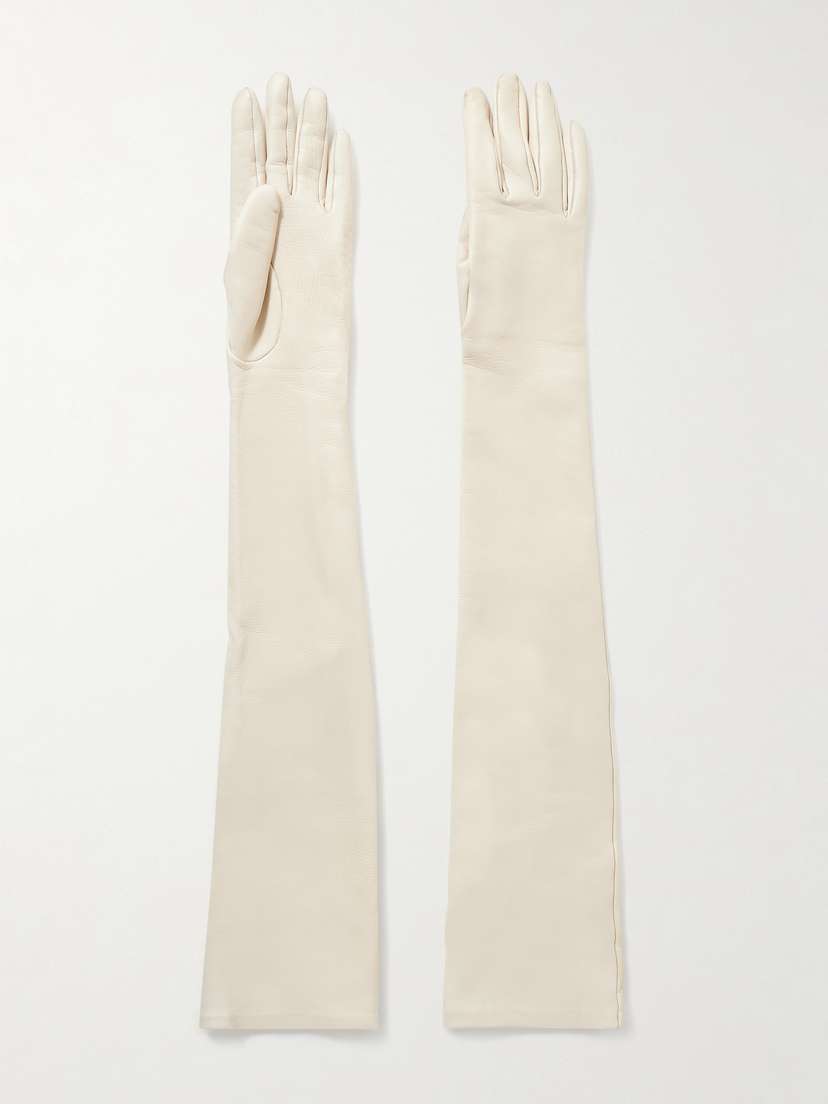 Khaite Remo Long Leather Gloves