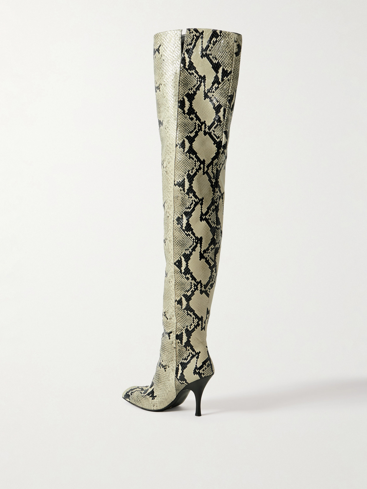 Khaite Colt Snake-effect Leather Over-the-knee Boots In Animal Print
