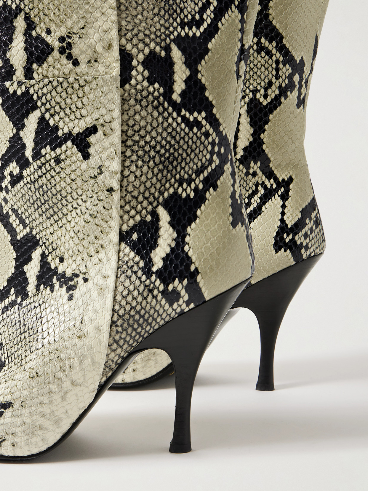 Khaite Colt Snake-effect Leather Over-the-knee Boots In Animal Print