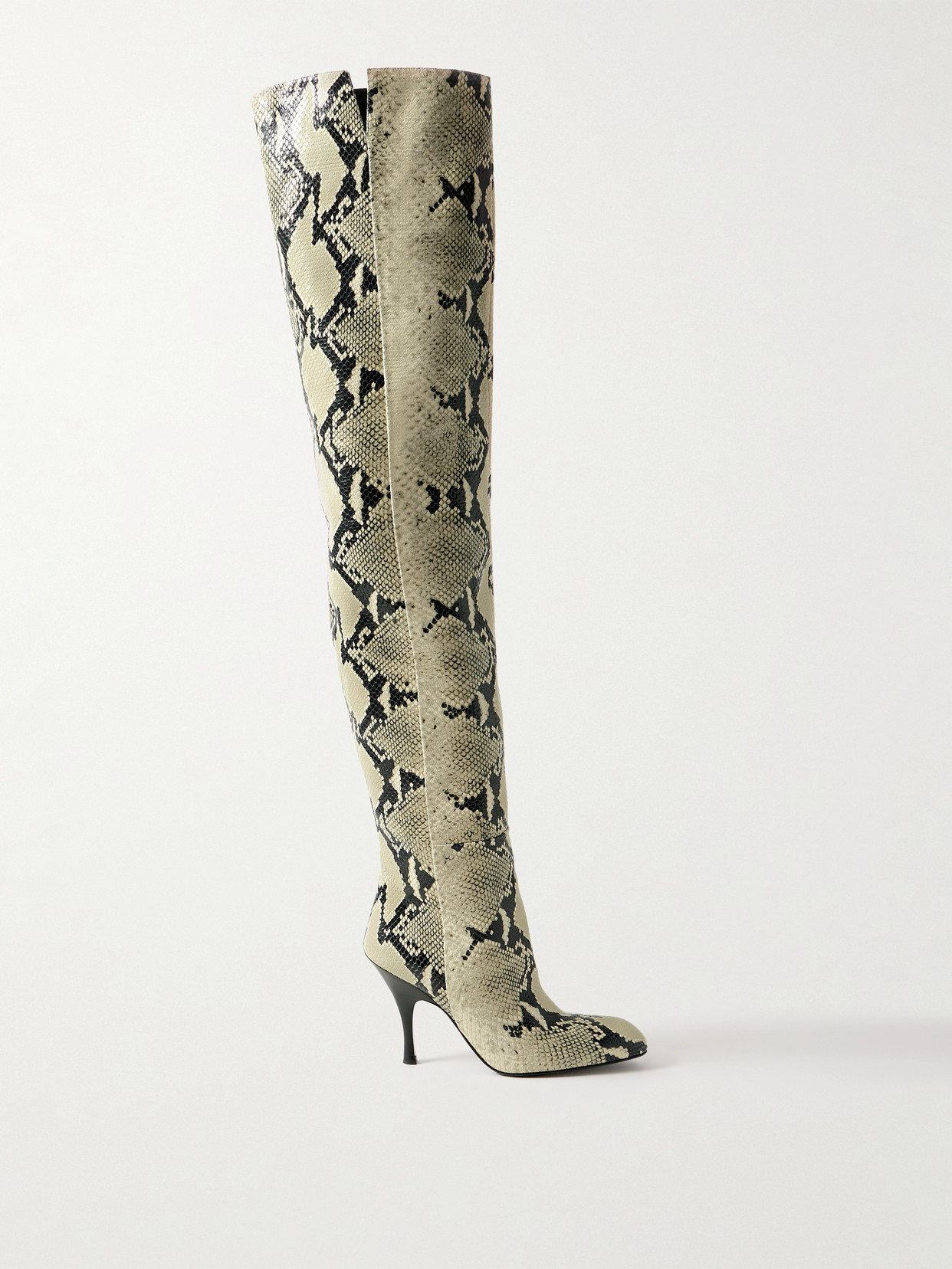 Khaite Colt Snake-effect Leather Over-the-knee Boots In Animal Print