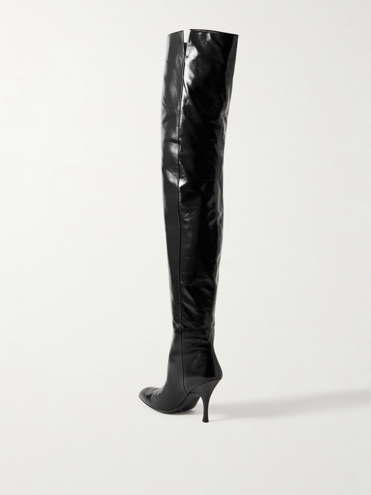 Khaite Colt Leather Over-the-knee Boots In Black