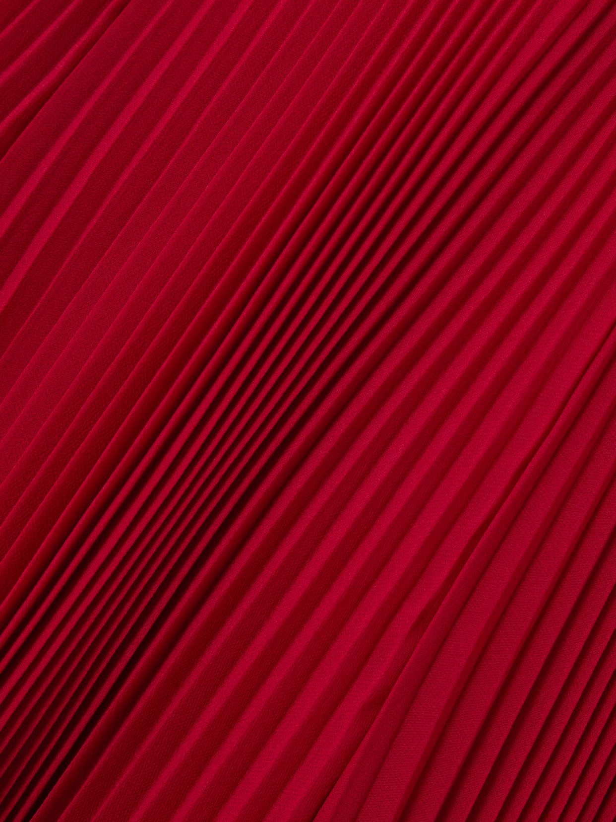 Giambattista Valli Pleated Cape-detail Dress In Red