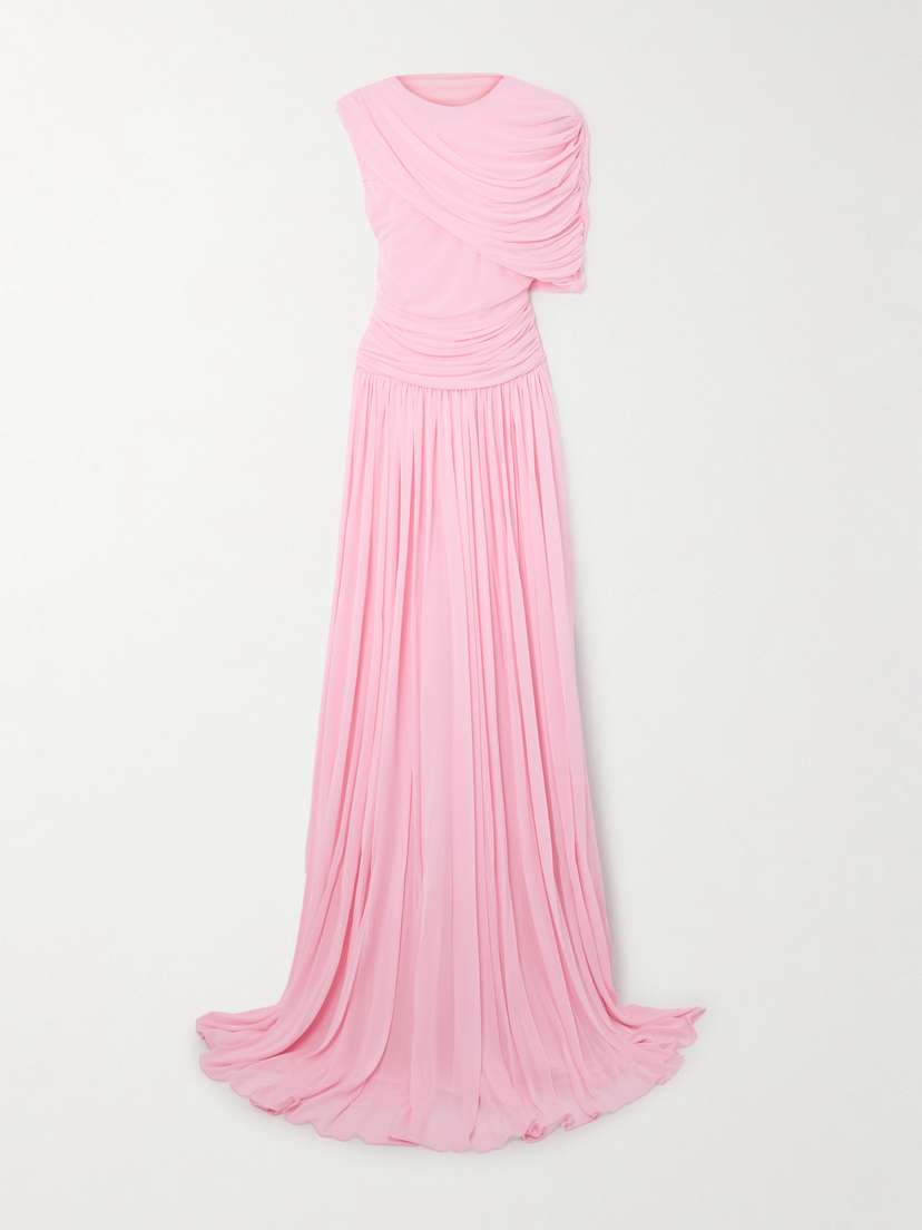 Giambattista Valli Asymmetric Draped Jersey Gown