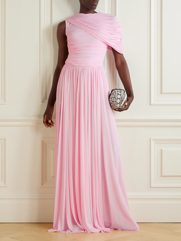 Giambattista Valli Asymmetric draped jersey gown