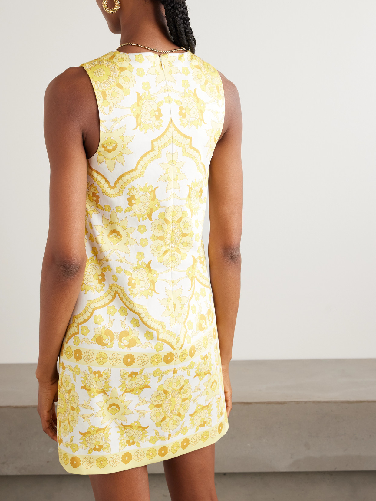 Cara Cara Mackenzie Printed Crepe Mini Dress