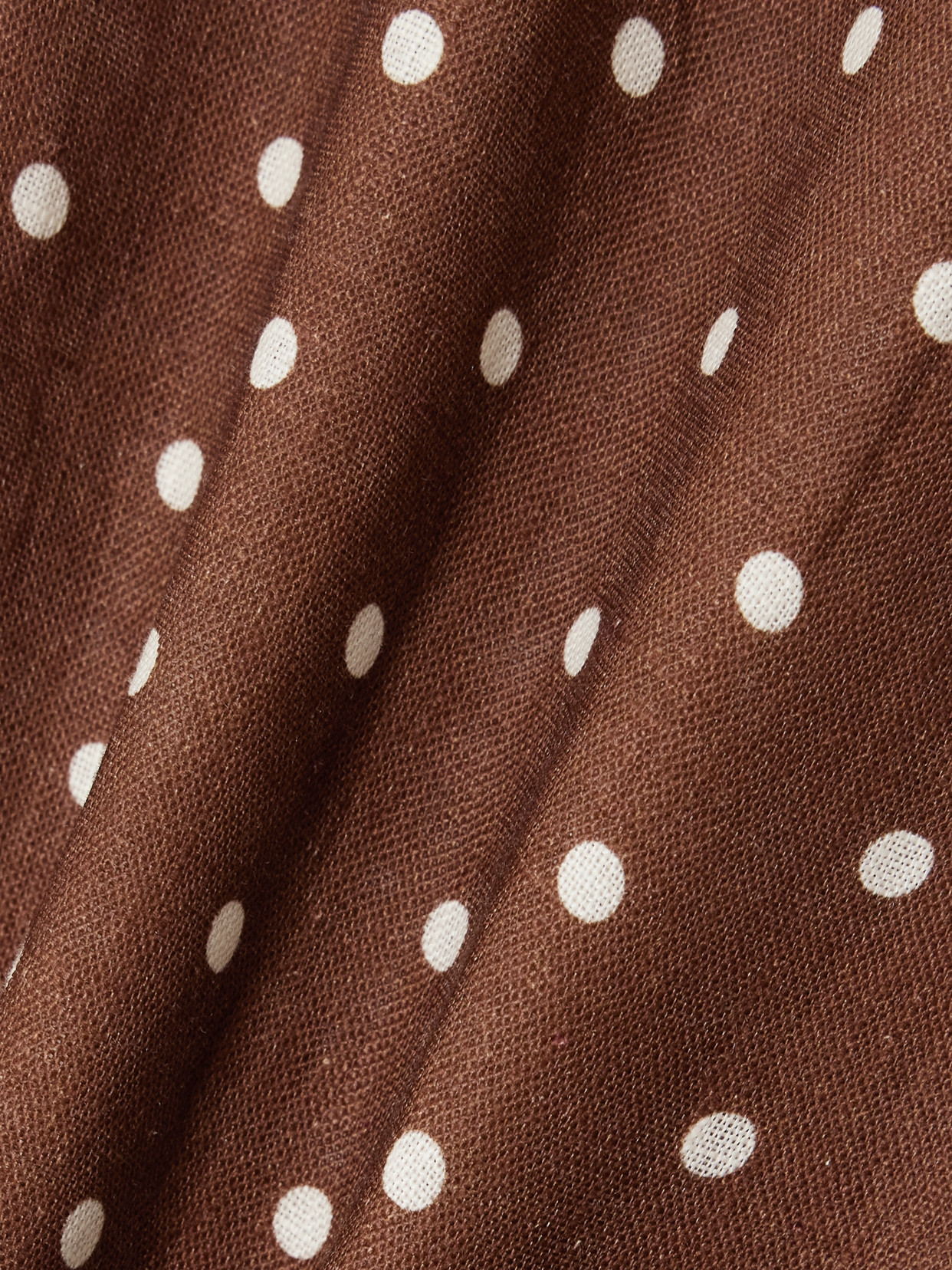 Cara Cara Josephine Polka-dot Linen Wide-leg Pants