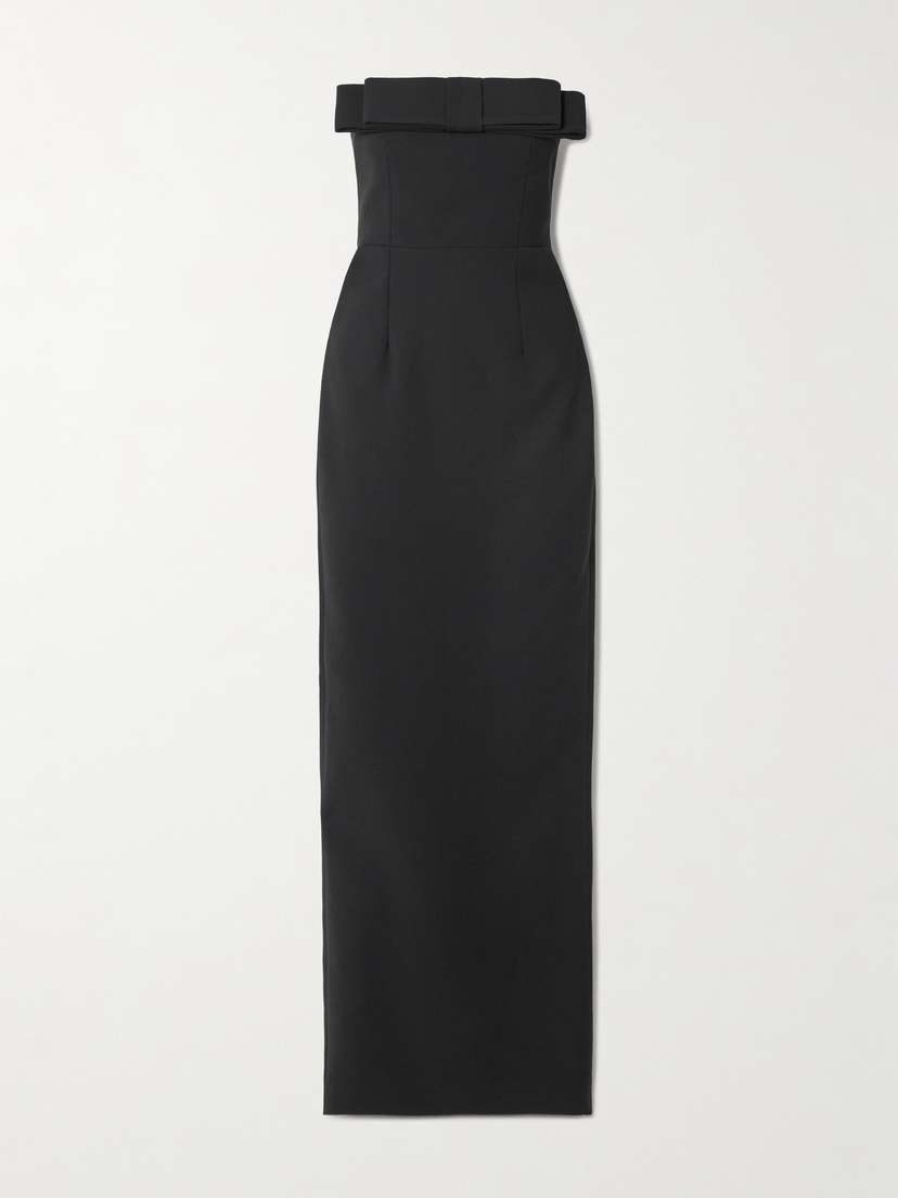 The New Arrivals Ilkyaz Ozel Sisu Bow-embellished Crepe Midi Dress
