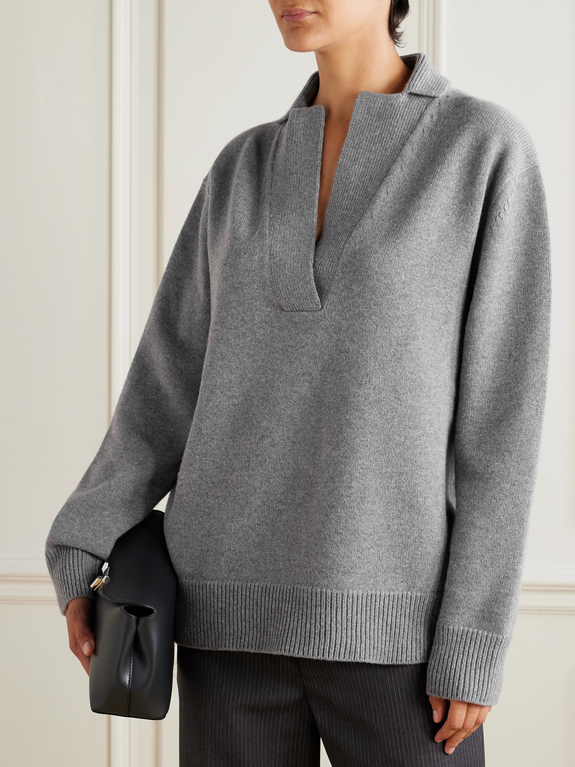 Veronica De Piante Wool and cashmere-blend sweater