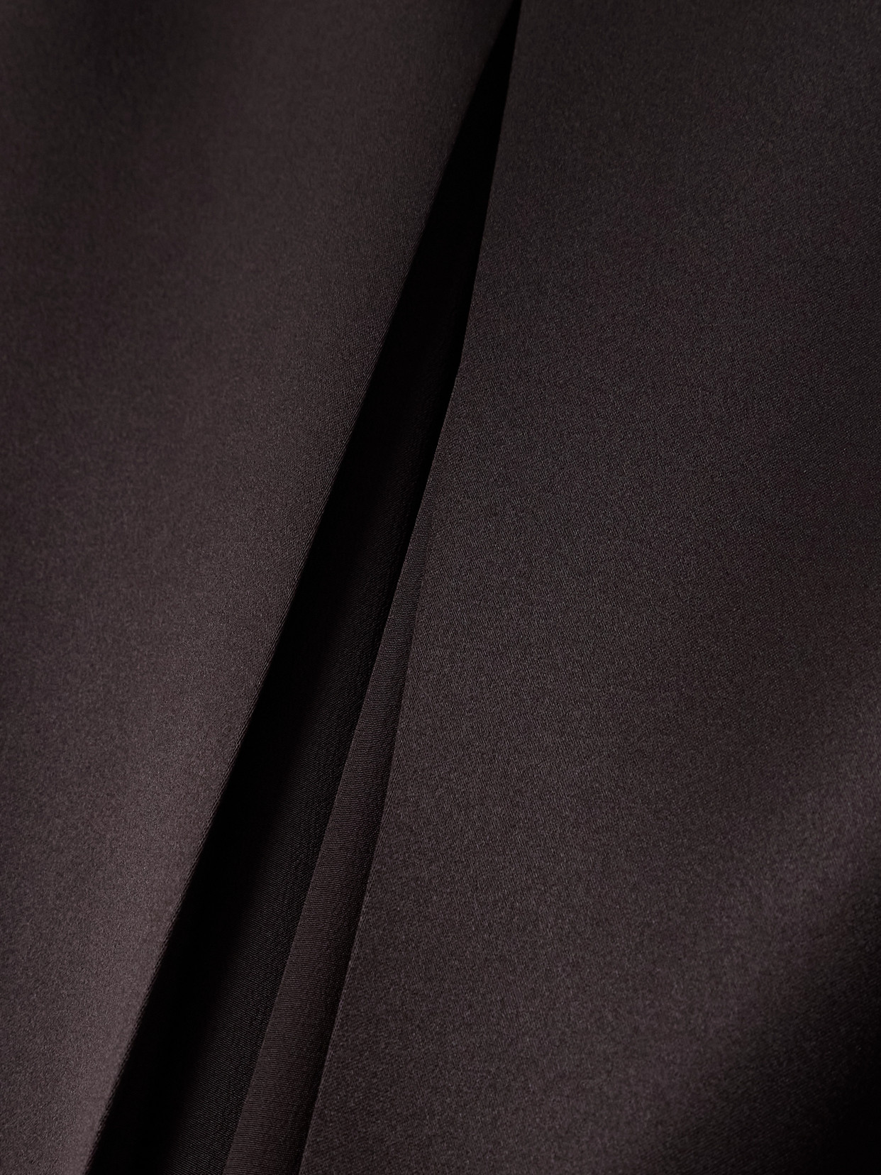 Veronica De Piante Elea Silk-blend Satin Skirt In Brown