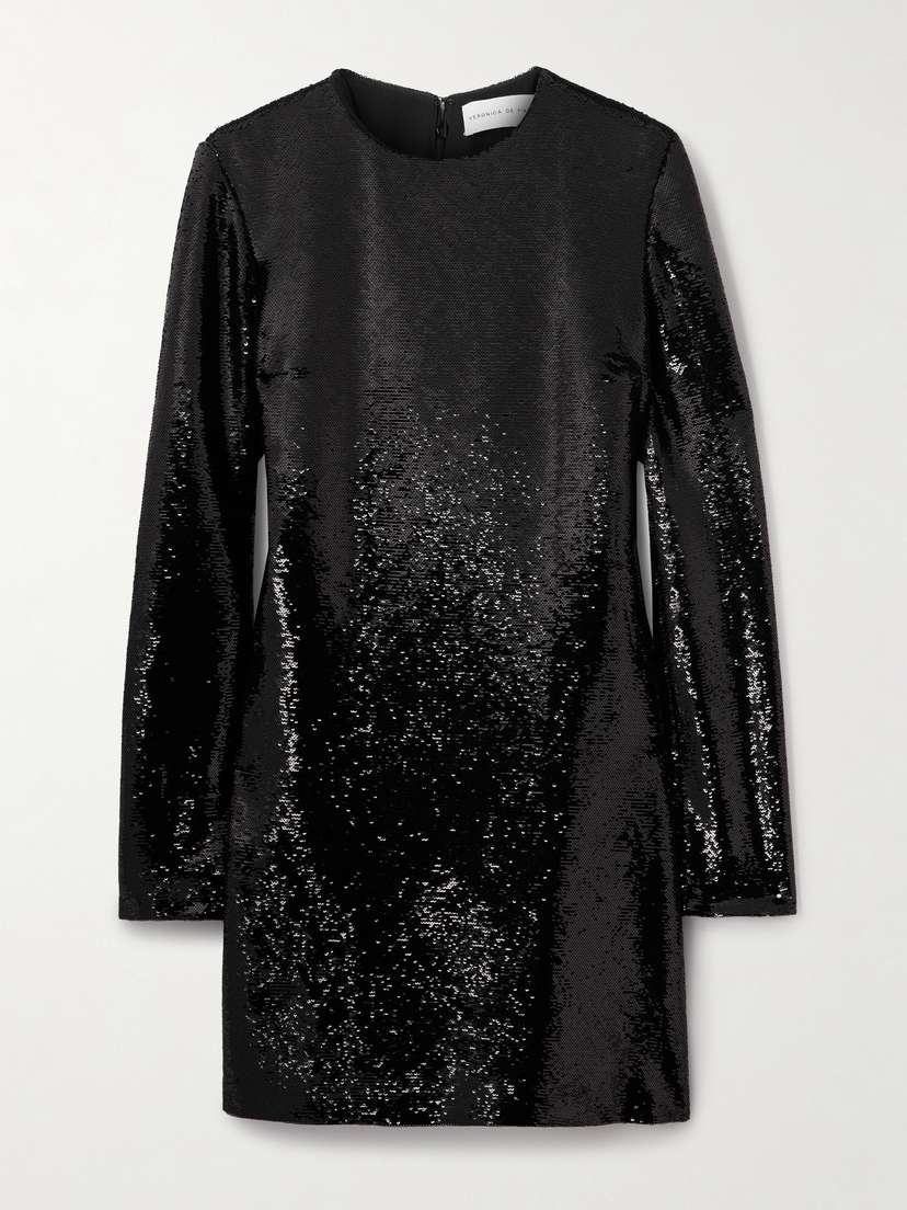 Veronica de Piante Franklin Sequined Crepe Mini Dress