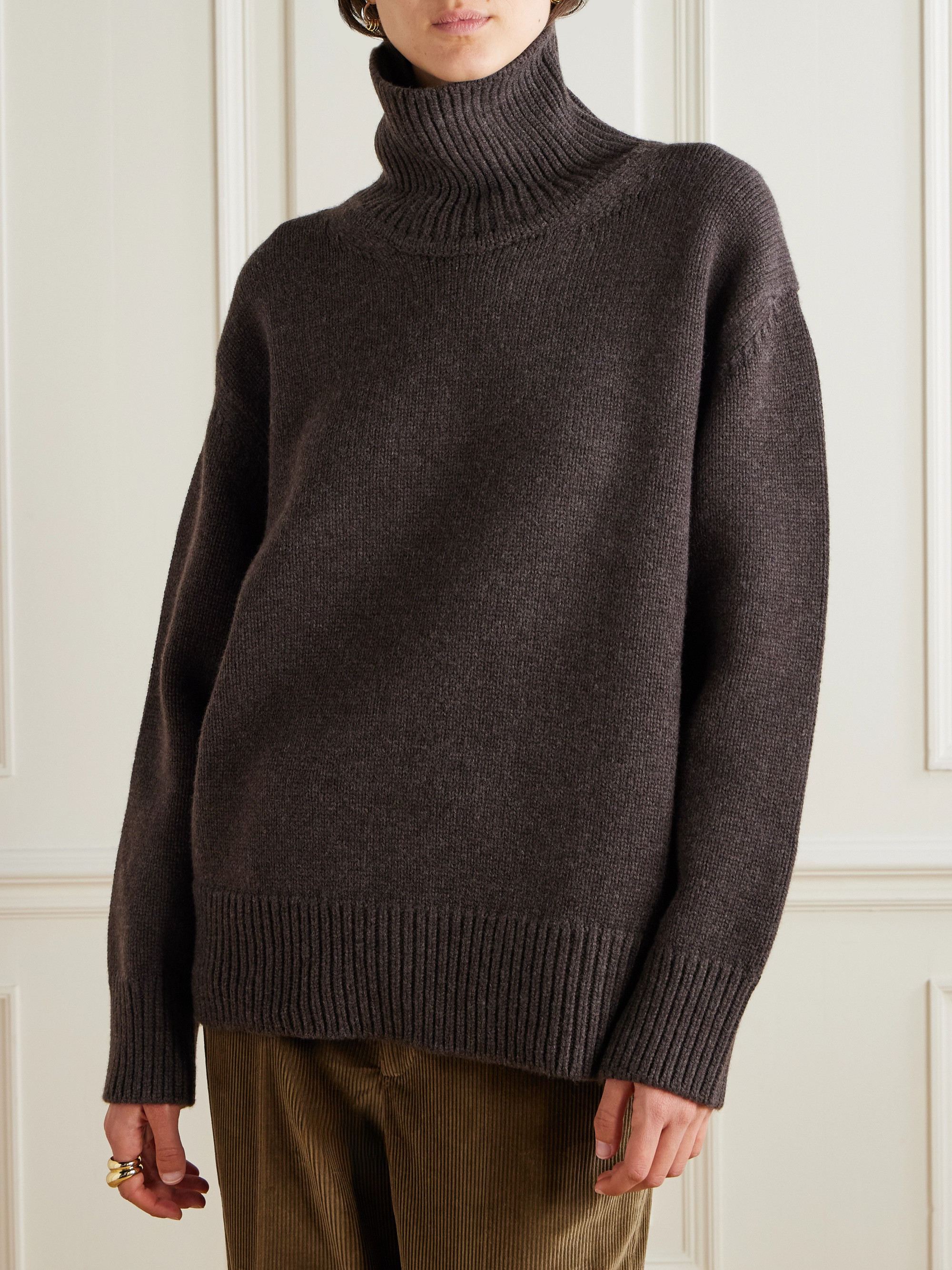 Veronica De Piante Delphine wool and cashmere-blend turtleneck sweater