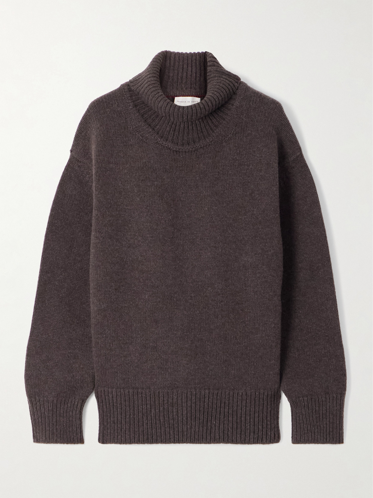 Veronica De Piante Delphine Wool And Cashmere-blend Turtleneck Sweater In Black