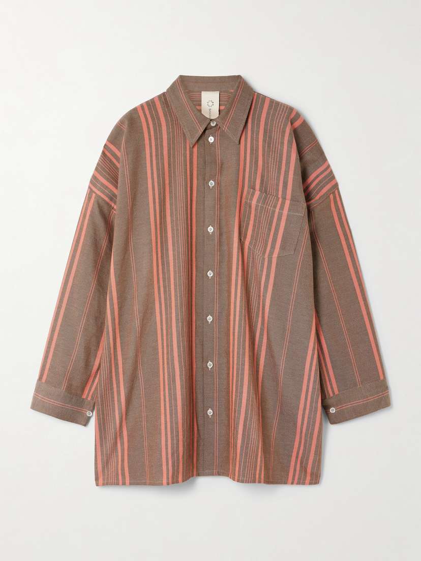 Marrakshi Life Oversized triped Cotton hirt