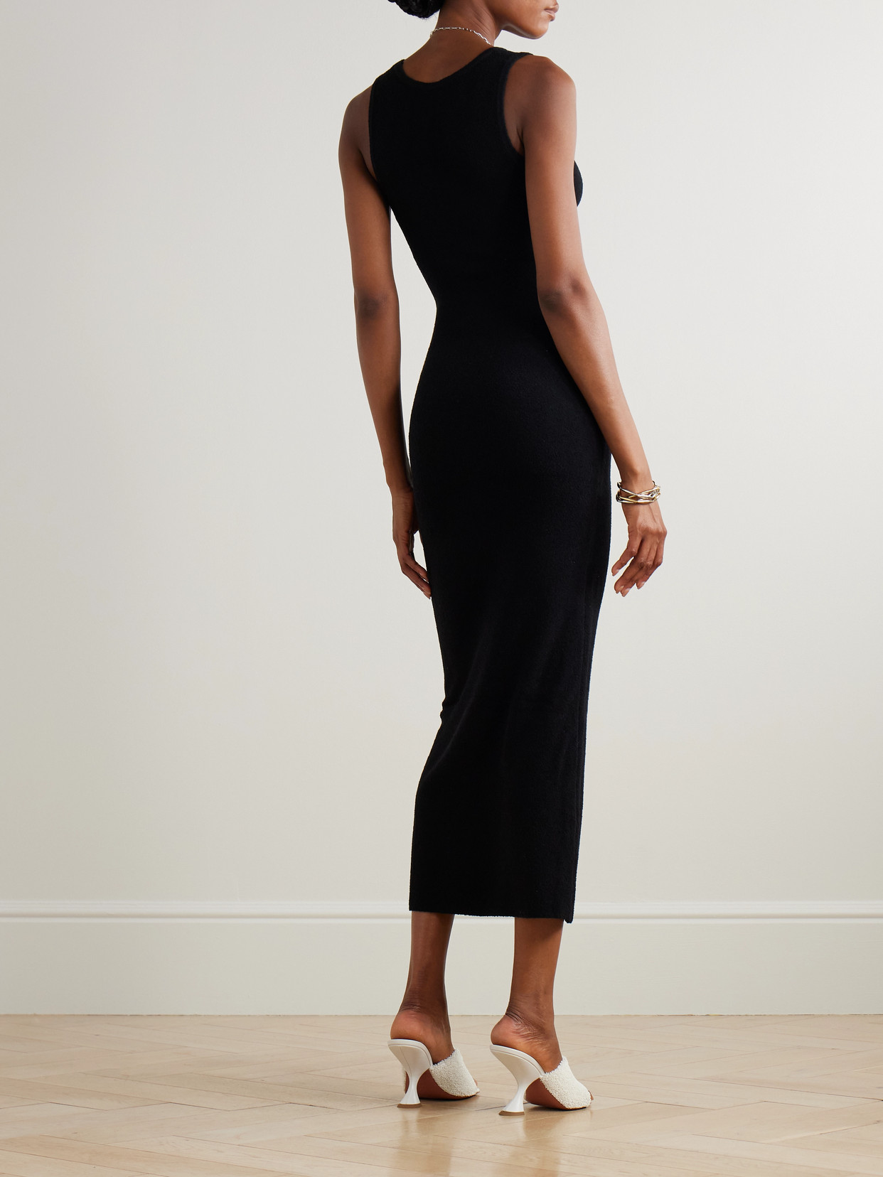 Sir Chiara Cotton-blend Bouclé Maxi Dress