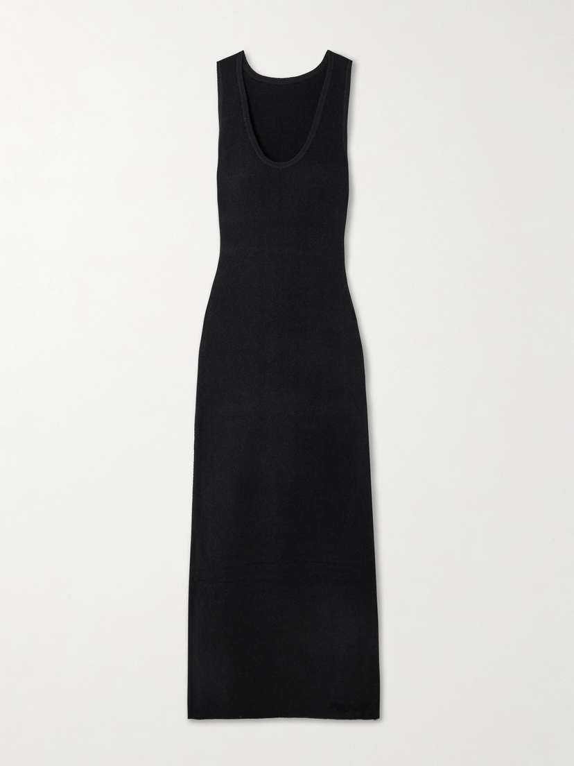 SIR. Chiara Cotton-blend Bouclé Maxi Dress