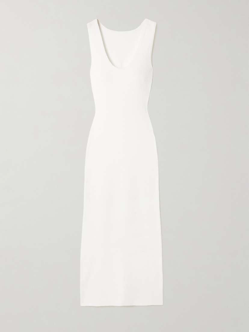 SIR. Chiara Cotton-blend Bouclé Maxi Dress