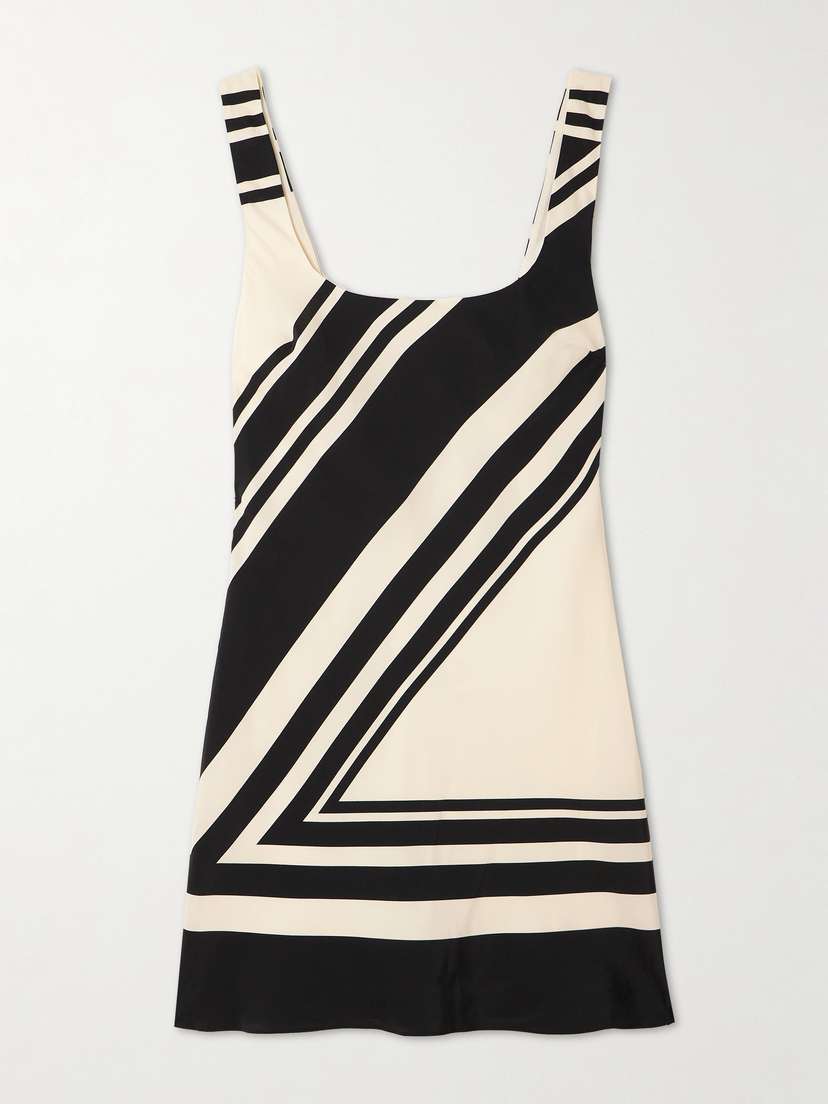 SIR. Pietra Printed Silk Crepe De Chine Mini Dress
