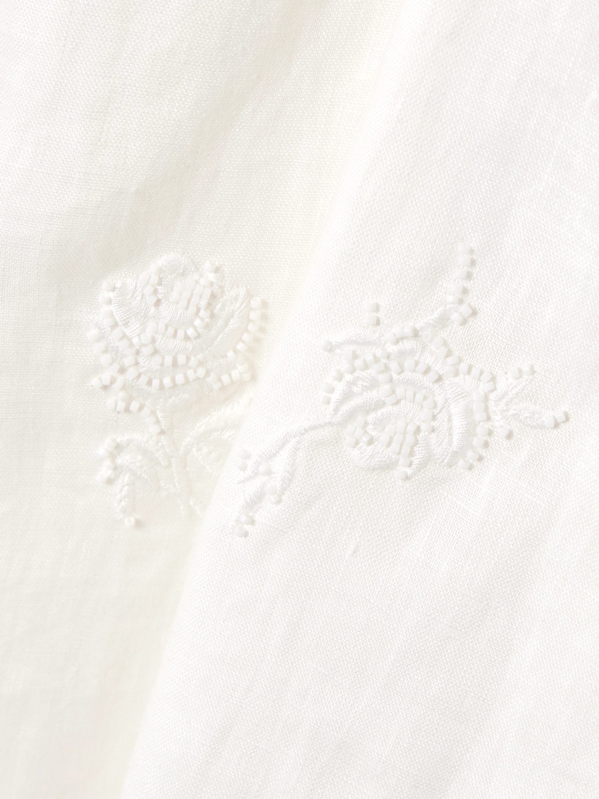 SIR. Alessandra twist-front embroidered linen halterneck midi dress thumbnail