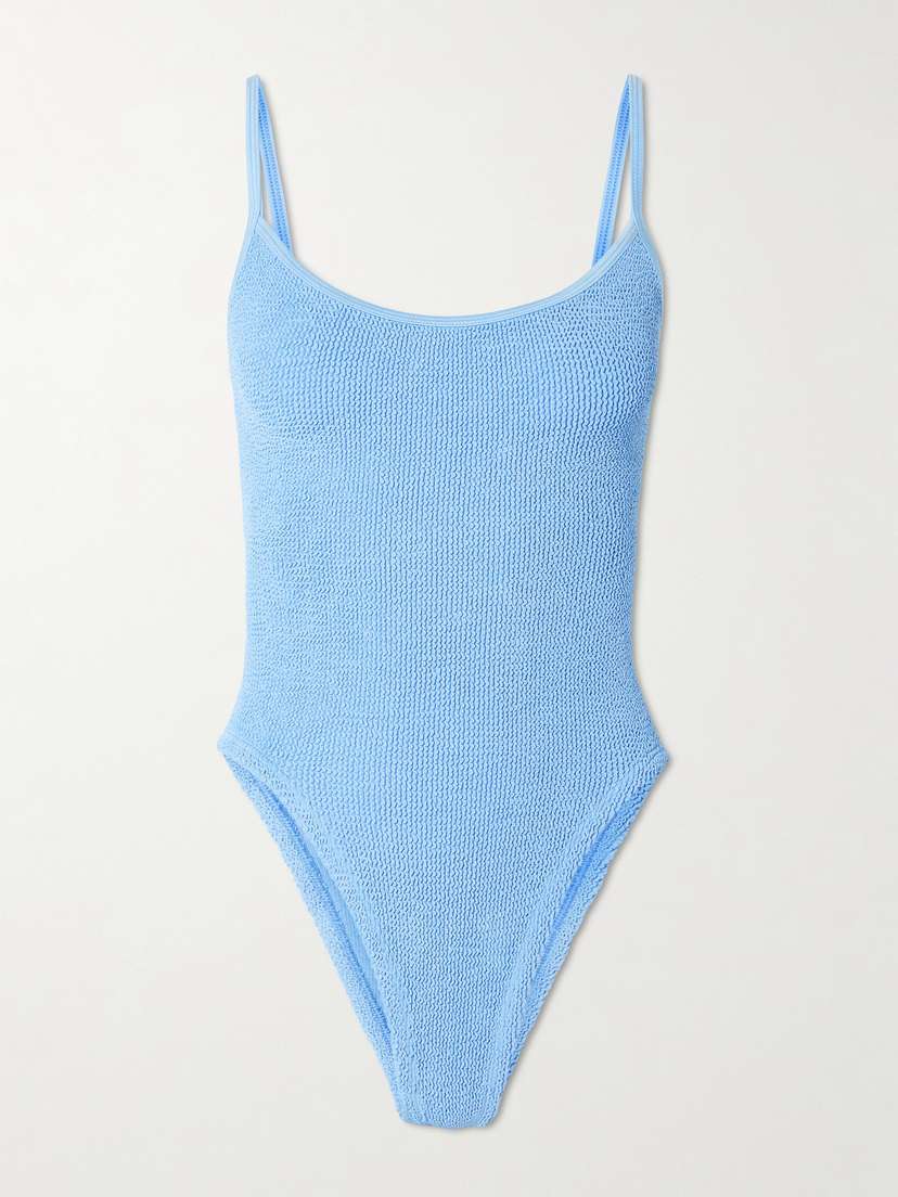 Hunza G Pamela Seersucker Swimsuit