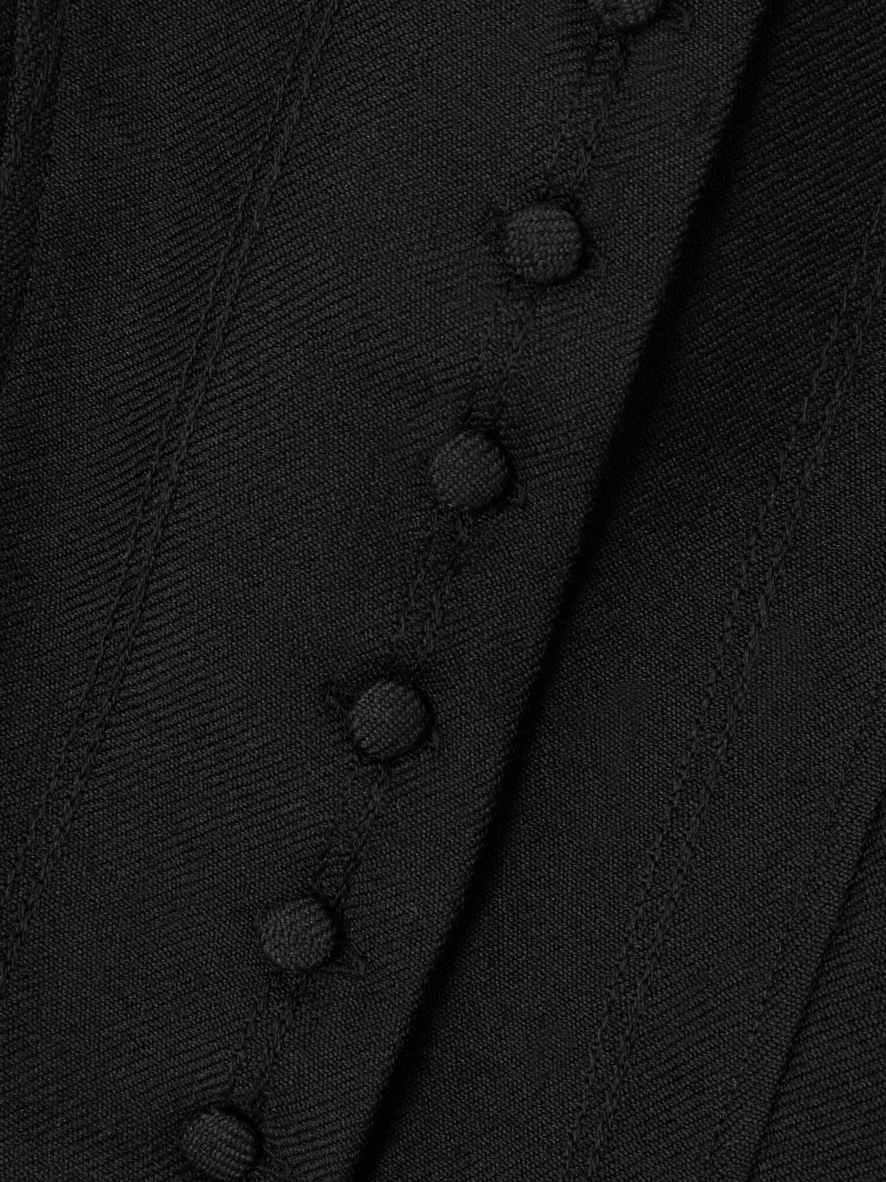 D'estree Amoako Wool-twill Jacket In Black