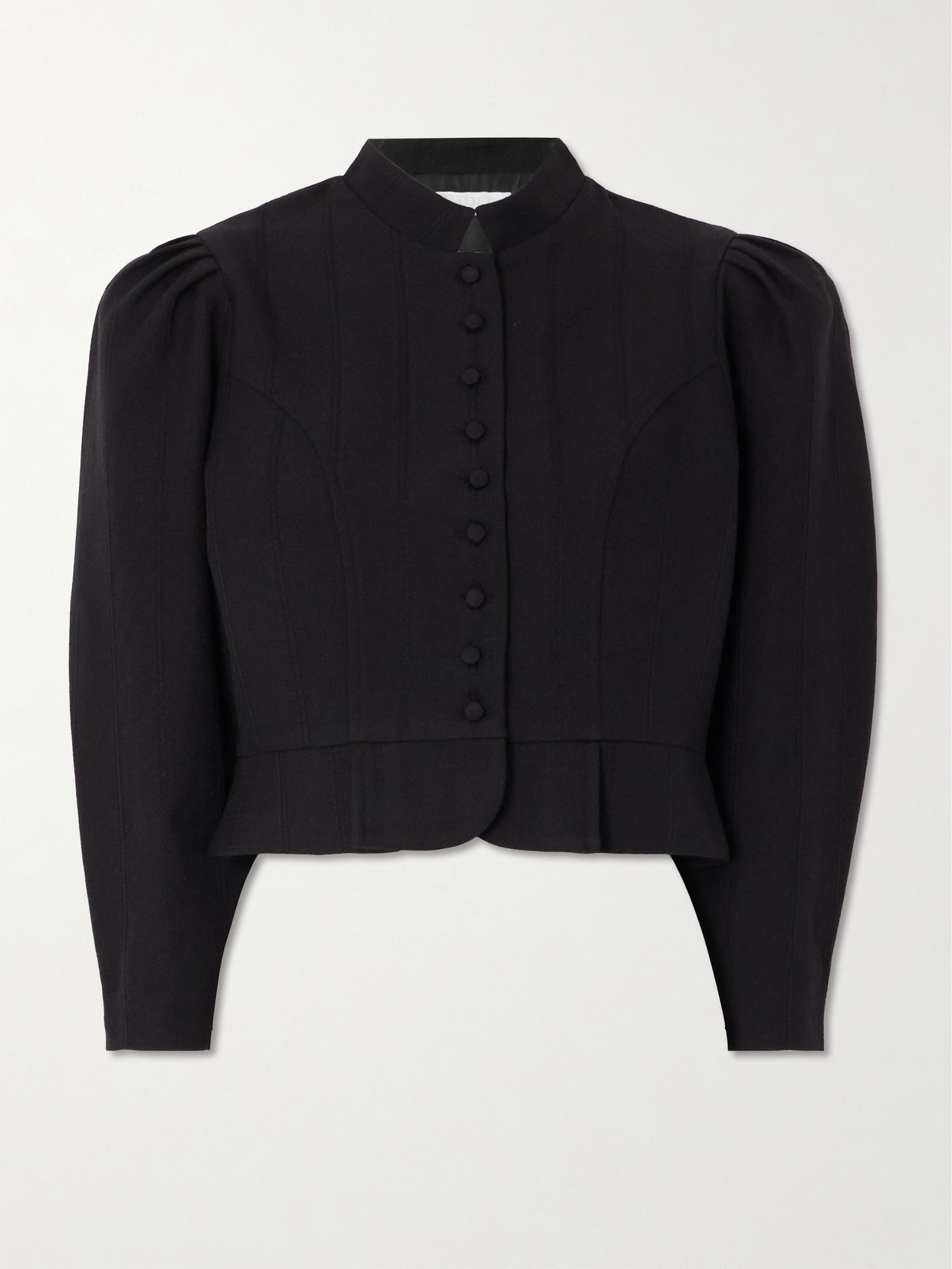 D'estree Amoako Wool-twill Jacket In Black