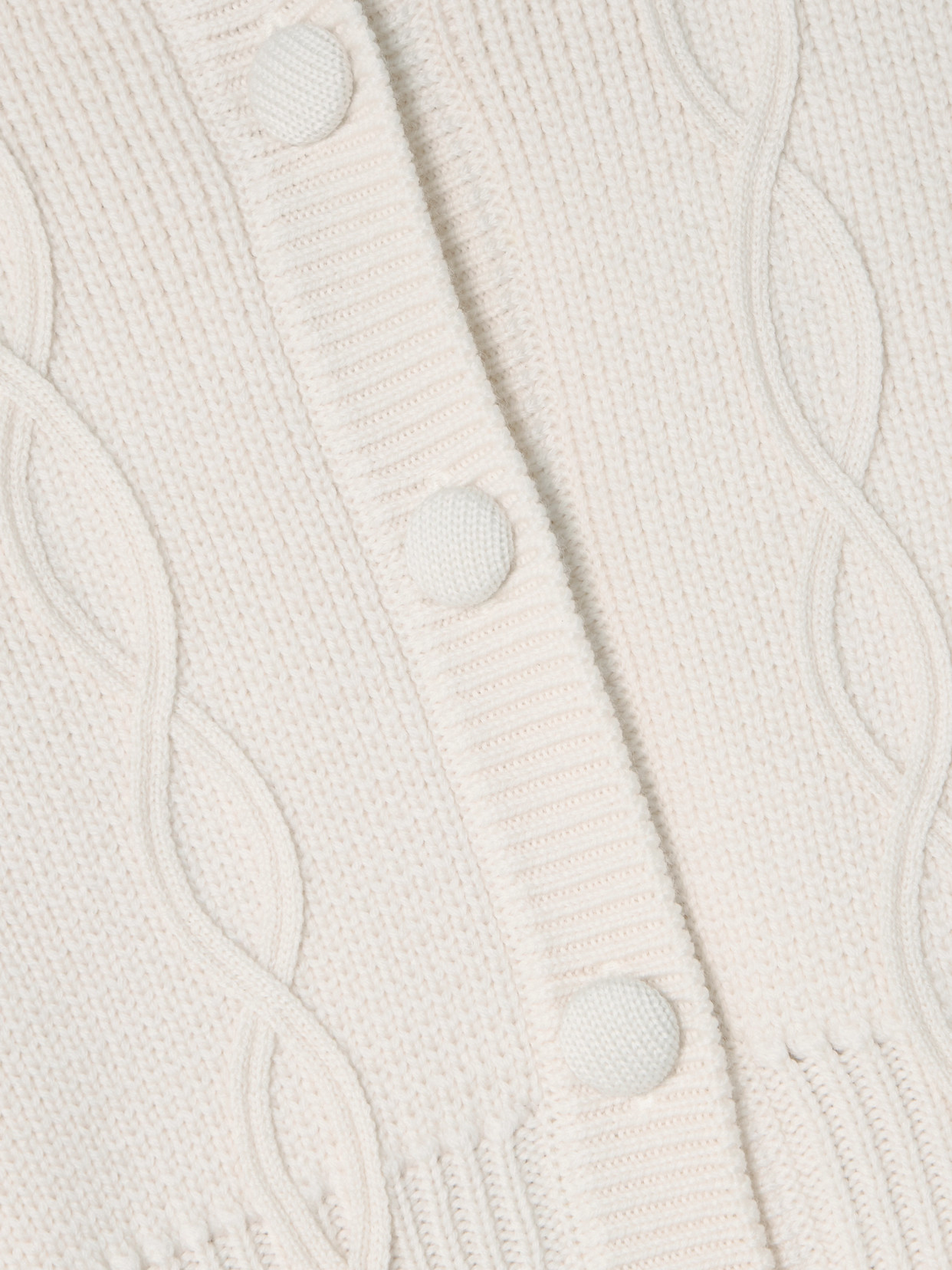 D'estree Adrian Ribbed Cable-knit Wool Cardigan In White