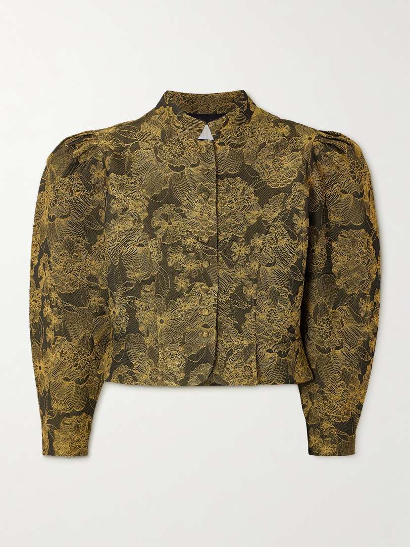 DESTREE Amoako Peonia Embroidered Twill Blazer