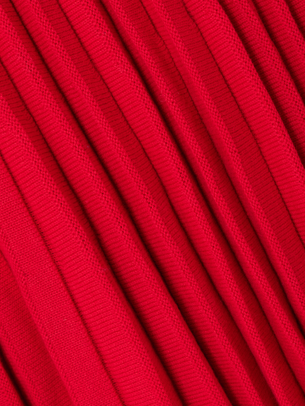 Magda Butrym Knitwear Dress With Cap Sleeves And High Neckline In Red