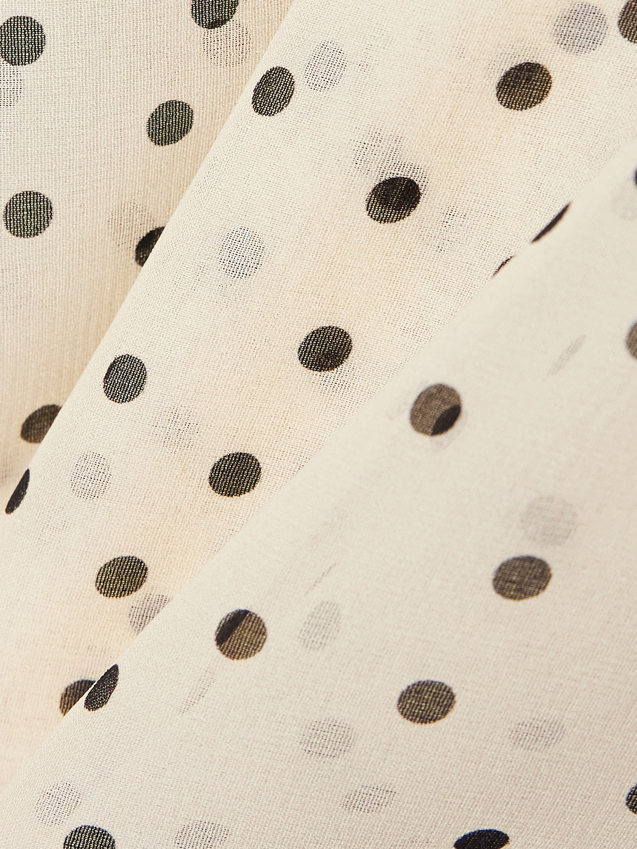 Magda Butrym Asymmetric Draped Polka-dot Silk-blend Chiffon Blouse In Multi