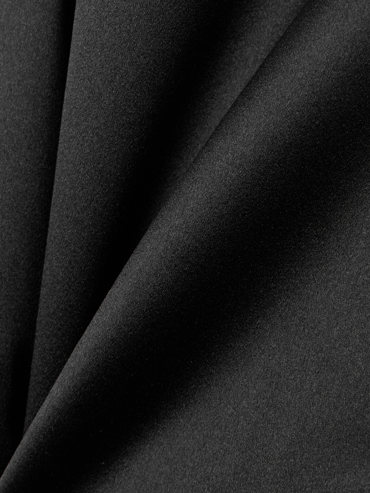 Magda Butrym Satin Midi Dress In Black